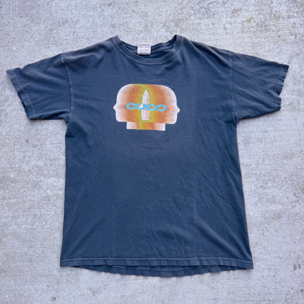 Cuco Para Mi Tour 2019 Band T-Shirt Comfort Colors Faded Navy Blue Mens Medium